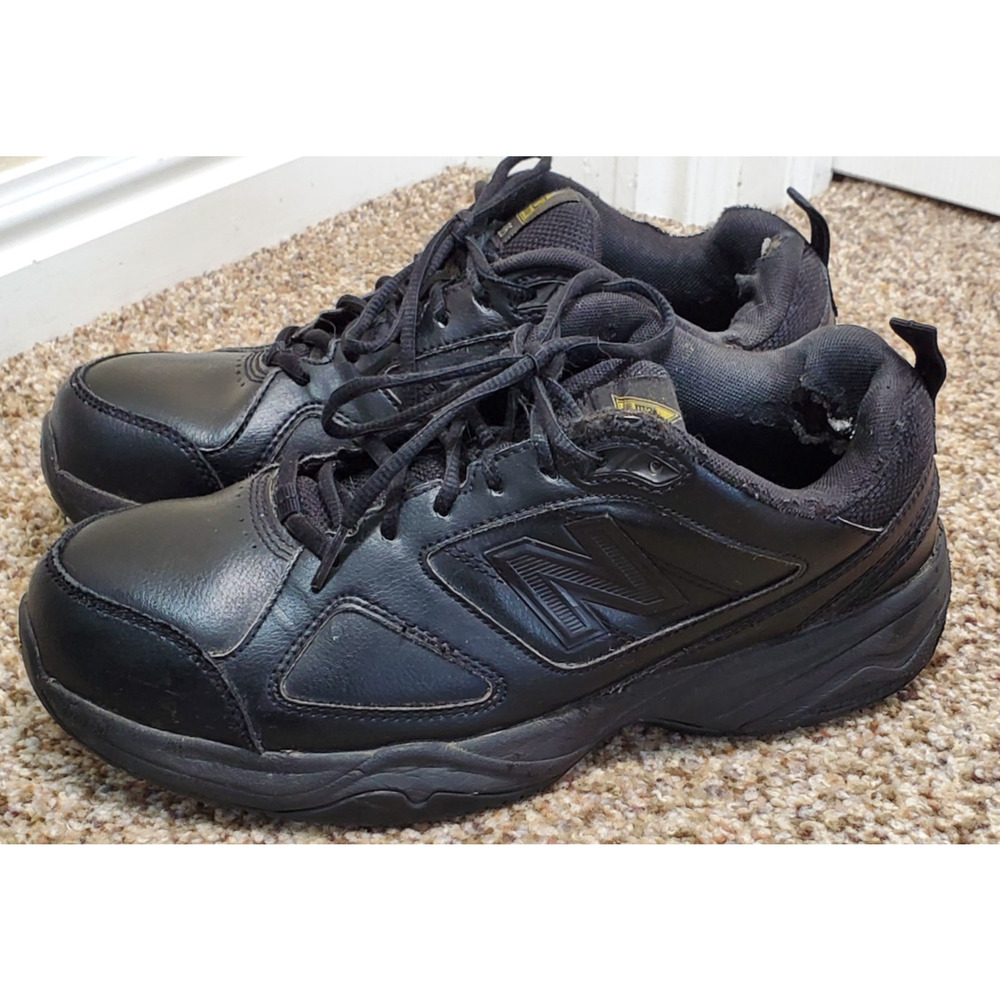 New Balance 626 Industrial Work Shoes Mens 8.5 Black Slip Resistant Leather Walk - Picture 8 of 10